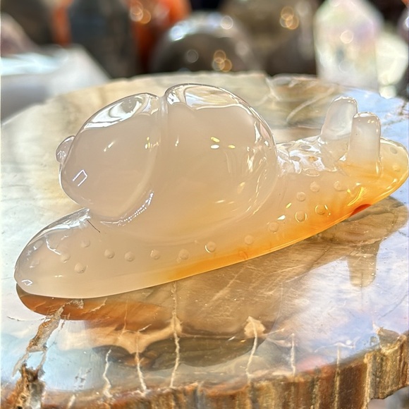 Agate Crystal Snail Carving! - Picture 7 of 9